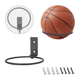Suporte de bola dobrável montado na parede, esportes bola Display Rack, basquete, voleibol, rugby, futebol, futebol, 2 Pack - Image 5