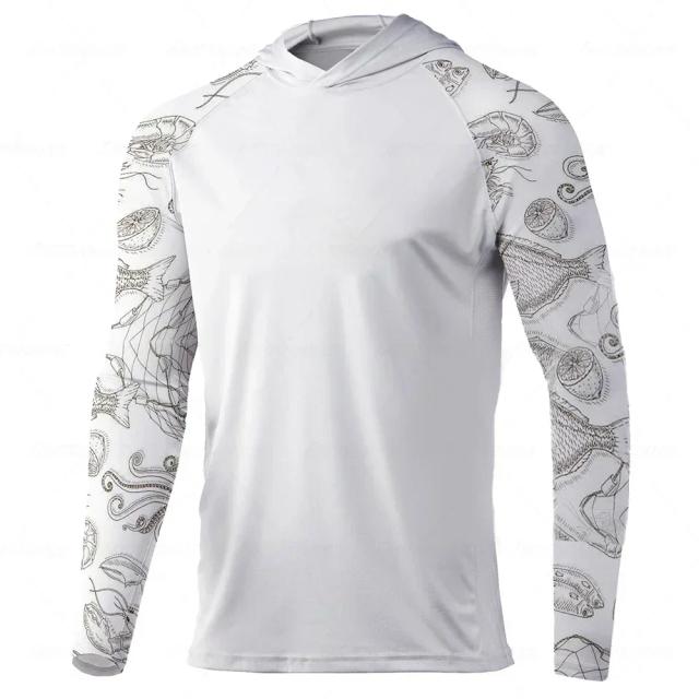Camisas de Pesca Masculinas com Manga Comprida, Proteção Solar UPF 50 e Respirabilidade Ideal