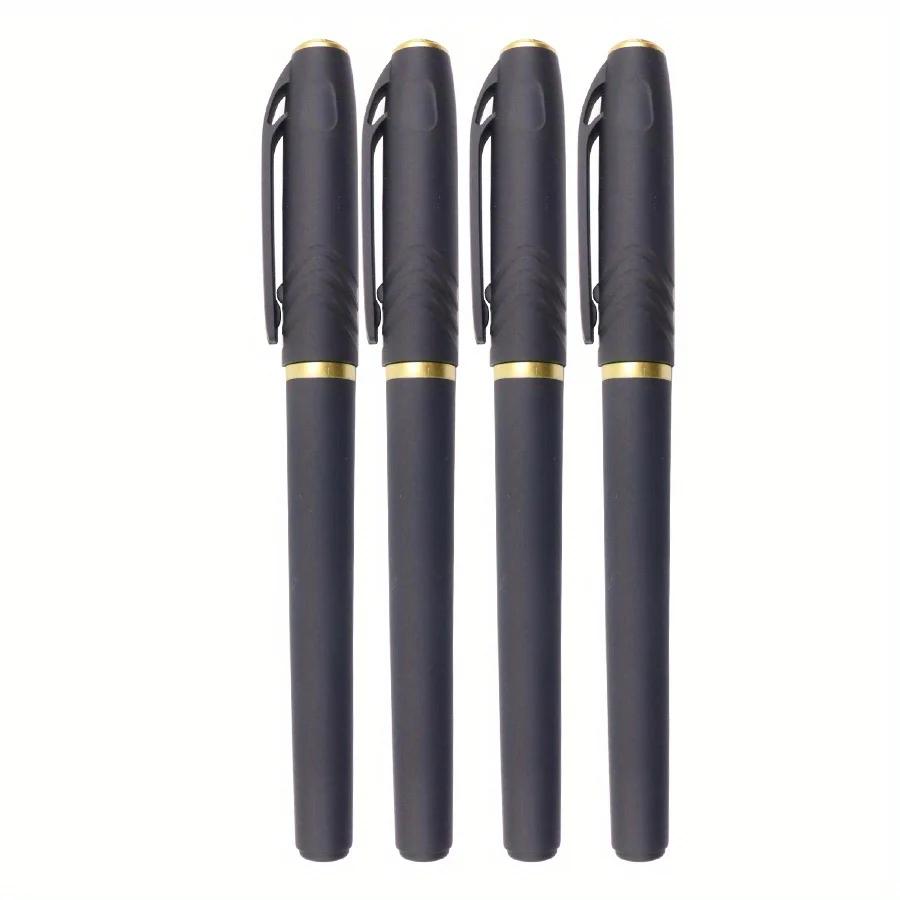 Caneta gel de tinta preta de grande capacidade 1.0 ponta bala caligrafia prática carbono preto para negócios de negócios de estudantes da escola - Image 1
