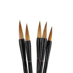 Escova de cabelo lobo cinco caixas de presente para iniciantes caligrafia e pintura prática especial multi-especificação escova arte artigos de papelaria - Image 4