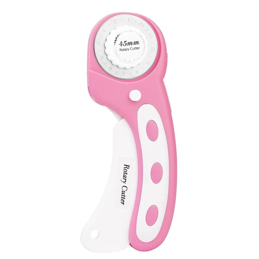 Cortador rotativo de 45mm para tecido, cortador de tecido rotativo com trava de segurança, ferramenta de corte rotativo ergonômico para acolchoar, artes de costura e artesanato - Image 1