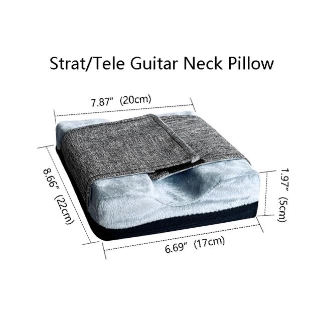 Descanso para pescoço de guitarra - Suporte Protetor e Almofada para Instrumentos de Corda em Estojo