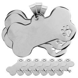 Etiquetas personalizadas para animais de estimação, encantos gravados do colar do cão, etiquetas de identificação para cães, 10 pcs - Image 4