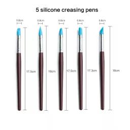Silicone Clay Sculpting Tool, Ferramenta de Modelagem & Pottery Craft Uso para DIY Artesanato, Escova De Silicone, Escultura Cerâmica DIY, 5Pcs - Image 2