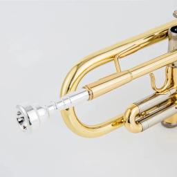 Fabricado no Japão qualidade 8345 Bb Trompete B Latão plano banhado a prata Trompete profissional Instrumentos musicais com estojo de couro - Image 5