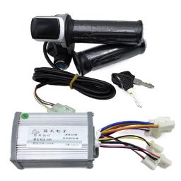 Bicicleta escovado controlador acelerador Grip Kit, E-Bike Retrofit Set, Scooter elétrico, 48V, 350W, 500W, 800W, 1000W - Image 3