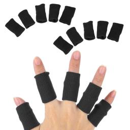 Elastic Finger Protector para esportes ao ar livre, protetor de dedos, mangas elásticas, mangas anti arranhões, basquete e vôlei, 10PCs - Image 2