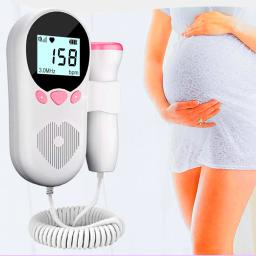 Monitoramento da freqüência cardíaca fetal para mulheres grávidas, 3.0HZ Doppler, freqüência cardíaca fetal, movimento fetal, ultra-som estetoscópio, fetal - Image 6
