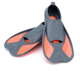 Nadadeiras de natação para crianças, nadadeiras curtas, sapatos de mergulho, equipamento de mergulho, 4 tamanhos, 30-37, 1 par - Image 1