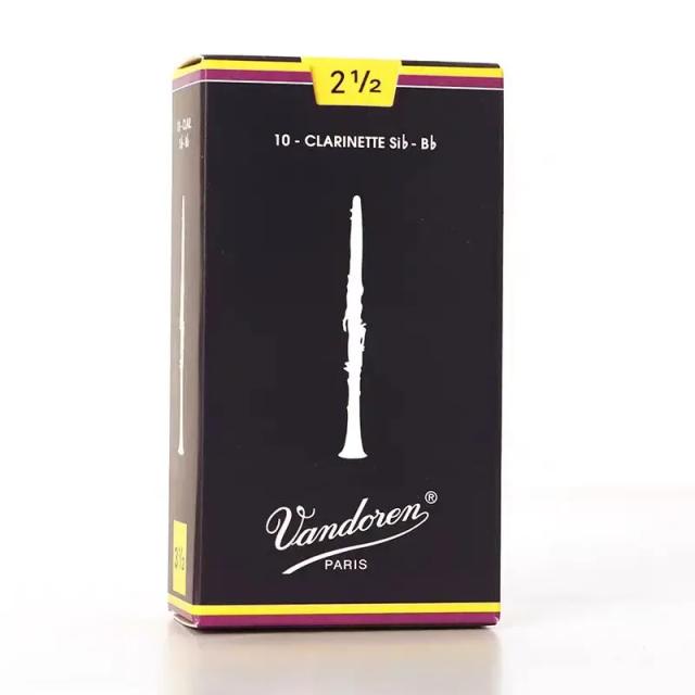 Vandoren Clarinete Bb Tradicional Blue Box - 10 Palhetas Individuais Tamanhos 2.0 a 3.5