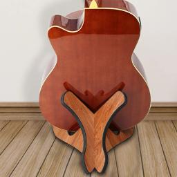 Suporte de guitarra de madeira destacável, suporte de guitarra acústica, suporte de instrumento musical, dobramento X-Frame para guitarra, cavaquinho, violino - Image 4