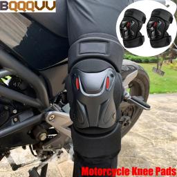 1 par de joelheiras para motocicleta, joelheiras para equipamentos de proteção de motocicleta, off-road, cotoveleiras para andar de motocicleta, esportes ao ar livre - Image 1