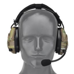 Militares eletrônicos Tiro Armuffs, Tactical Bluetooth Headset, ops Núcleo do Arco e Wendy M-LOK Capacete, Airsoft Caça Ouvido - Image 5