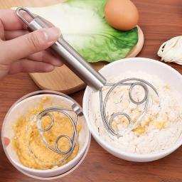 Batedor De Massa De Aço Inoxidável Para Cozinha, Misturador De Farinha, Ferramentas De Fabricação De Pão, Cozimento, Bolo, Pizza, 1-5PCs - Image 2