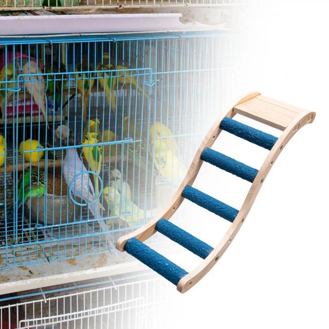 Brinquedo de Madeira para Animais de Estimação: Escada de Brincar para Papagaios e Hamsters
