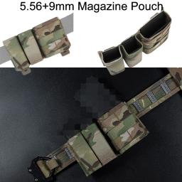 Conjunto de cinto modular tático com IFAK Medical Pouch, Dump Pouch, 5,56, 9mm Pouch, Battle Belt, Utility ajustável Dever Belt - Image 6