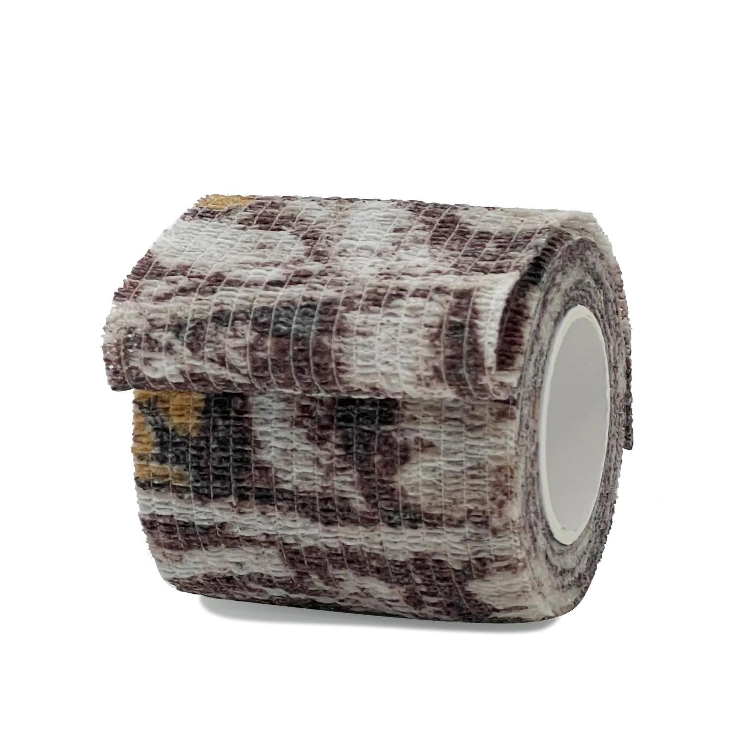 1/6/10/15 pces camuflagem biônica esporte autoadesivo elástico bandagem envoltório fita elastoplast para joelho apoio almofadas dedo tornozelo palma - Image 1