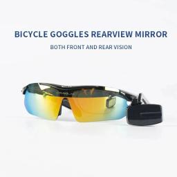 Rrskit óculos de bicicleta espelho retrovisor ciclismo óculos de sol espelho retrovisor ampla gama refletor ajustável vista traseira da bicicleta - Image 2