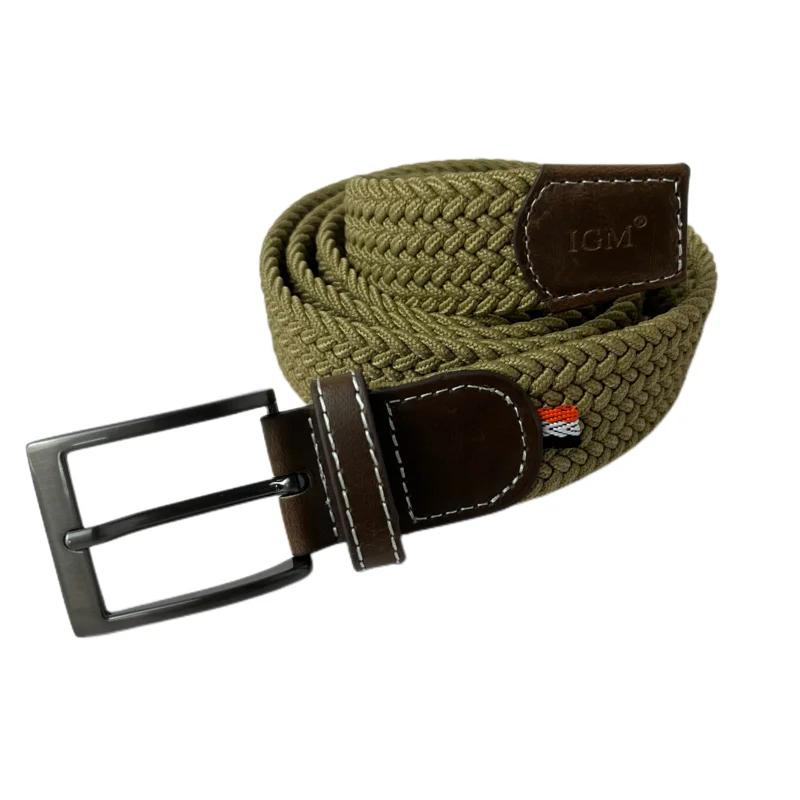 Cintos de couro para homens e mulheres, cinto tático militar de malha, cinto elástico para calças e jeans, casual e elástico, masculino e feminino, 3,5 - Image 1
