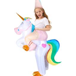 Fantasias infláveis de dinossauro e unicórnio para crianças e adultos, mascote animal, traje de cosplay anime, festa de Halloween, Purim, criança, novo - Image 6