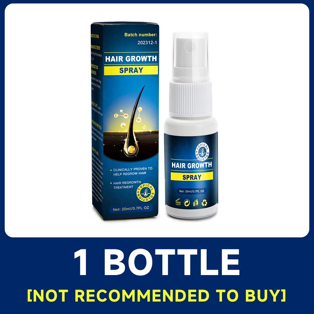Spray de crescimento capilar para homens e mulheres, cuidados com os cabelos, couro cabeludo Nutre as raízes do cabelo, impede a perda de cabelo, planta natural, crescimento rápido - Image 1
