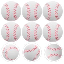 6 pçs pu esponja de beisebol treinamento estudante softball arremessando bolas de beisebol fielding 700x700x700cm espuma esportes crianças brinquedos - Image 2