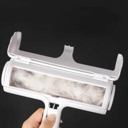 Pet Cabelo Removedor De Rolo Lint Brush, 2-Way Dog Cat Comb Ferramenta, Limpeza Conveniente, Base De Escova De Pele, Móveis Para Casa, Sofá, Vestir - Image 5