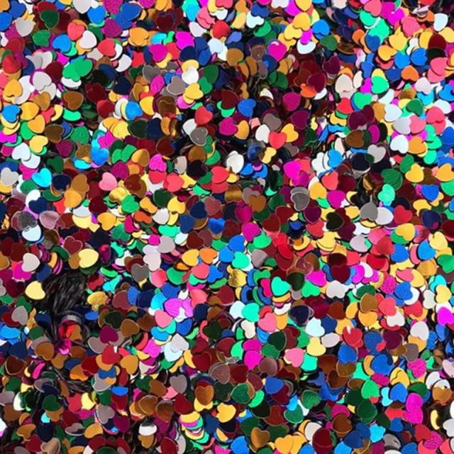 Mil Confetes de Amor em Glitter para Decoração de Festas, Casamentos e Artesanato DIY