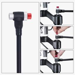 ThinkRider-Bomba de ar portátil bicicleta com calibre, 300PSI de alta pressão, garfo e suspensão traseira, amortecedor, Mountain Bike, Novo - Image 5