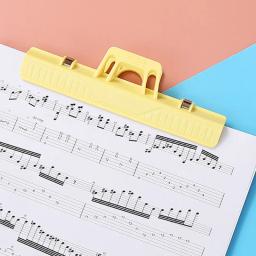 3x Clips para partituras de música Suporte de papel para página Grampos para piano, guitarra, violino, instrumentos musicais Acessórios para guitarra - Image 3