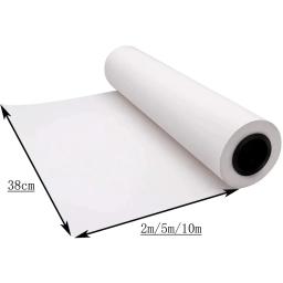 Rolo de papel kraft branco para artes e ofícios, 2m/5m/10m/x 38cm, para colorir e desenhar, cavalete, materiais de arte recicláveis para aquarela - Image 2