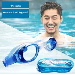 Anti nevoeiro à prova dwaterproof água natação óculos de natação natação piscina esporte óculos de água eyewear com saco tampões para homens feminino meninos meninas - Image 3