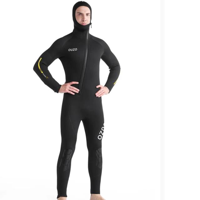 Terno de Mergulho em Neoprene de 5mm com Capuz para Homens e Mulheres - Ideal para Pesca Submarina, Surf e Kitesurf