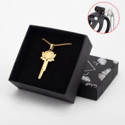 Colar de chave de lótus para casais, acessórios para gaiola de castidade, serve para todas as gaiolas em nossa loja, fechaduras integradas, brinquedos sexuais, jogos adultos, presentes - Image 1