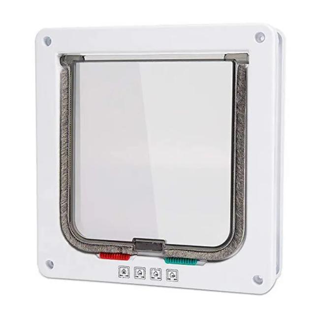 Porta de Gato para Janela com Fechamento Automático Suave e Controle para Animais de Estimação, Ideal para Gatinhos e Cachorrinhos