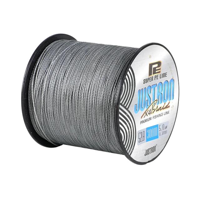 Justron Linha de Pesca Trançada 1000m 0.14mm 4 Fios