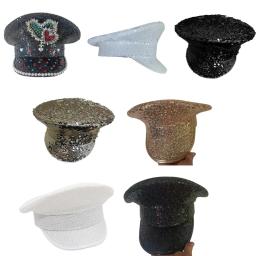 Chapéu de lantejoulas para adultos, boné fedora brilhante para festa de despedida de solteira, festival de música, carnaval, fantasia brilhante - Image 1