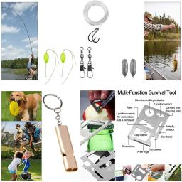 Kit De Sobrevivência De Emergência Profissional, camping engrenagem, multifunções equipamentos de defesa tática, primeiros socorros, sos aventura selvagem - Image 5