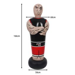 Saco de perfuração inflável para interior e exterior, Boneco de boxe, Saco de areia autônomo Karate Fitness Tool Exercício Muay Thai - Image 6