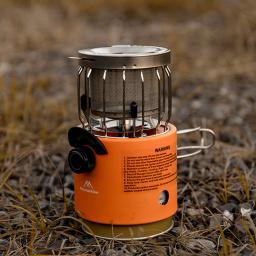 Camping Assar Fogão, Fogão Exterior Ajustável, Mão Aquecedor, Aquecedor de Tenda, Pesca no Gelo, Caminhadas, 2 em 1, Inverno - Image 2