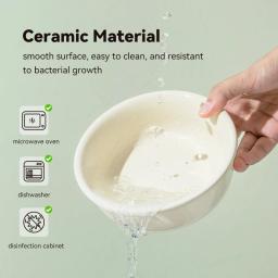 Tigela de cerâmica ajustável com suporte para animais de estimação, cães pequenos e médios, alimentadores de comida e água, gato bebendo e comendo tigelas duplas - Image 3