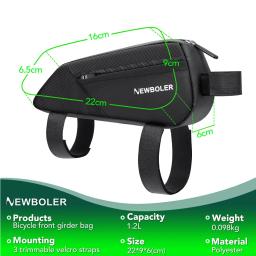 Saco de bicicleta à prova dwaterproof água reflexivo frente superior quadro tubo saco grande capacidade ultraleve saco ciclismo pannier saco acessórios - Image 3