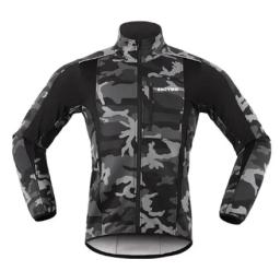 Windproof e impermeável jaqueta de ciclismo térmica, manga comprida Jersey, Warm Up, Vestuário bicicleta, MTB, Road Bike, Novo, Inverno - Image 4