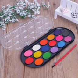 367A 16 Pçs Paleta de Aquarela Conjunto de Pincéis Bandeja de Pintura Artesanato Desenho Arte Mini Presente Infantil - Image 5