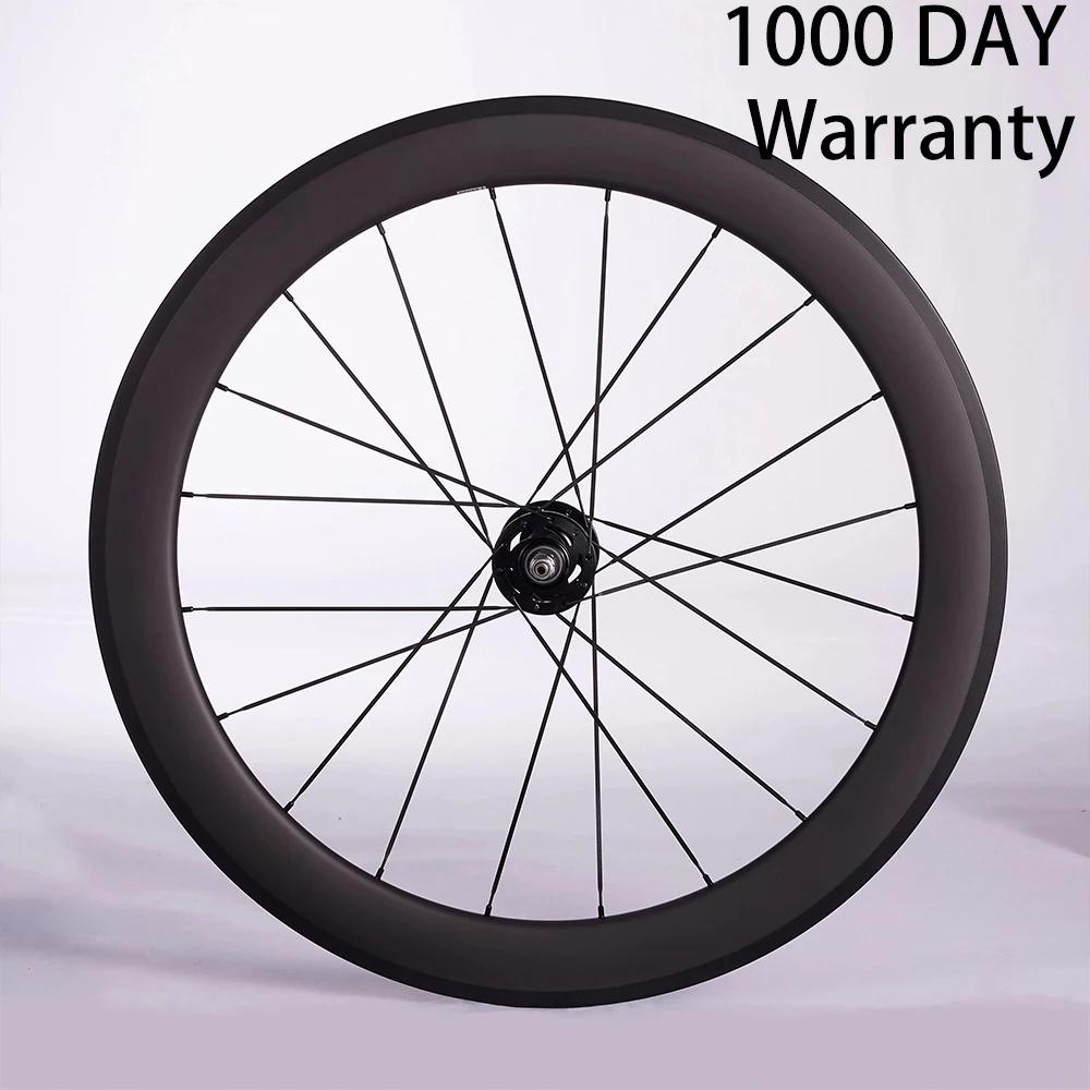 CSC 700C Rodas de carbono Roda traseira dianteira única 38/50/60/88mm Faixa de profundidade Clincher tubeless engrenagem fixa flip flop conjunto de rodas de bicicleta - Image 1