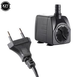 AC 220V 10W Fish Tank Filter Bomba submersível com luz LED para fontes Aquarium Air Fish Pond Tank Water Pump Supply EU Plug - Image 4