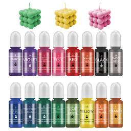 Tintura de vela de cera concentrada, pigmento aromaterapia, corantes DIY, coloração para velas, 16 cores, 10ml - Image 1