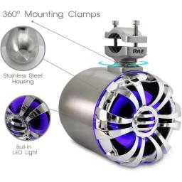 para alto-falantes marinhos - torre de wakeboard com classificação IP44 à prova d'água de 5,25 polegadas e sistema de som estéreo de áudio externo resistente às intempéries - Image 3