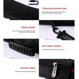 Bolsa de transporte dobrável para suporte de golfe, leve, pode conter 3 tacos, bolsa macia para tacos de golfe, alça de borracha macia com zíper para homens e mulheres - Image 3