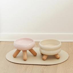 Cães pequenos Nordic Bowls Caeramic Levantado Pet Food Alimentadores De Água Gato Beber Comer Tigela com Suporte Pet Acessórios - Image 1